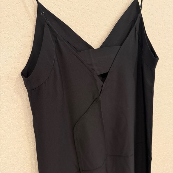 Cuyana Silk Slip Dress in Black colorway - Picture 4 of 6
